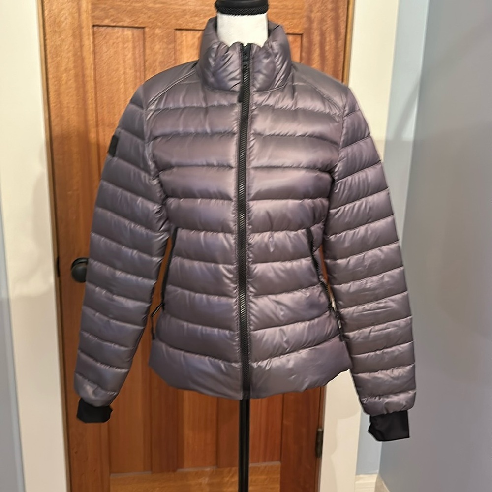 Sam Down Silver Jacket, Size Small - image 1